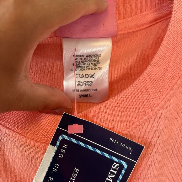 Simply Southern Scrub Life Nurse Long Sleeve Shirt Coral Pink Size Small NWT’s - Picture 7 of 8